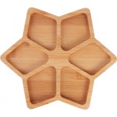 Менажница HOMECLUB Звезда, 24x21см, бамбук, Арт. OS23005 в магазинах Лента
