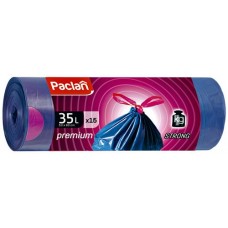 Мешки для мусора PACLAN Premium с тесьмой 35л, Арт.402170, 15шт в магазинах Лента