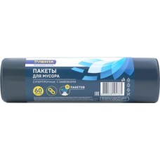 Пакеты для мусора ЛЕНТА суперпрочные с завязками 60л, 10шт в магазинах Лента