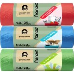 Пакеты для мусора ATMOSPHERE 60л, для раздельного сбора, в ассортименте, 20шт Пакеты для мусора ATMOSPHERE 60л, для раздельного сбора, в ассортименте, 20шт