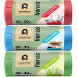 Пакеты для мусора ATMOSPHERE 30л, для раздельного сбора, в ассортименте, 30шт Пакеты для мусора ATMOSPHERE 30л, для раздельного сбора, в ассортименте, 30шт