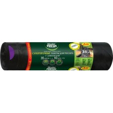 Пакеты для мусора MASTER FRESH суперпрочные, с завязками 35л, черные, усиленное дно, 10шт в магазинах Лента