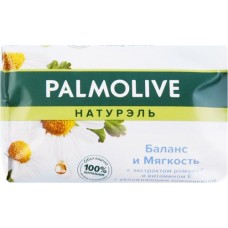 Туалетное мыло PALMOLIVE Натурэль Баланс и мягкость с экстрактом ромашки и витамином Е, 90г в магазинах Лента