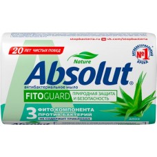 Туалетное мыло ABSOLUT Nature антибактериальное с экстрактом алоэ, 90г в магазинах Лента