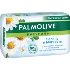 Туалетное мыло PALMOLIVE Натурэль Баланс и мягкость с экстрактом ромашки и витамином Е, 150г в магазинах Лента