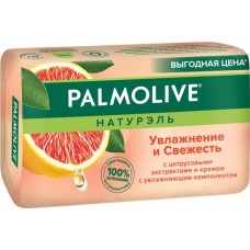 Туалетное мыло PALMOLIVE Натурэль Увлажнение и свежесть с цитрусовыми экстрактами и кремом, 150г в магазинах Лента