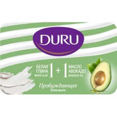 Крем-мыло DURU 1+1 Глина&Масло авокадо, 80г в магазинах Лента Крем-мыло DURU 1+1 Глина&Масло авокадо, 80г в магазинах Лента
