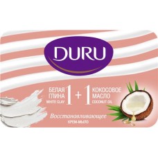 Крем-мыло DURU 1+1 Глина&Кокос масло, 80г в магазинах Лента Крем-мыло DURU 1+1 Глина&Кокос масло, 80г в магазинах Лента