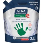Жидкое мыло AURA Antibacterial Алоэ, 2,5л Жидкое мыло AURA Antibacterial Алоэ, 2,5л