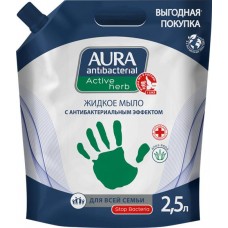 Жидкое мыло AURA Antibacterial Алоэ, 2,5л в магазинах Лента Жидкое мыло AURA Antibacterial Алоэ, 2,5л в магазинах Лента