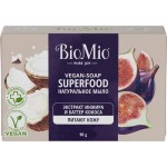Мыло туалетное BIOMIO Superfood Инжир и кокос натуральное, 90г