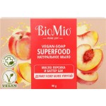 Мыло туалетное BIOMIO с маслом персика и баттером Ши, 90г
