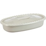 Миска IDEA прямоугольная, с крышкой, белый ротанг, 2.7л Арт. М1323