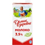 Молоко ультрапастеризованное ДОМИК В ДЕРЕВНЕ 3,5%, без змж, 950г
