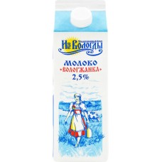 Молоко пастеризованное ВМК Вологжанка 2,5%, без змж, 1000г в магазинах Лента