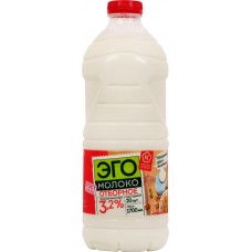 Молоко пастеризованное ЭГО 3,2%, без змж, 1750г в магазинах Лента