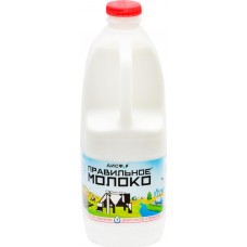 Молоко пастеризованное ПРАВИЛЬНОЕ МОЛОКО 3,2–4%, без змж, 2000мл в магазинах Лента