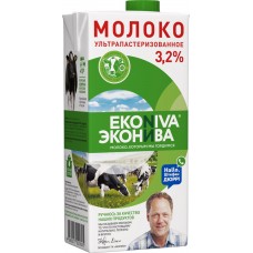 Молоко ультрапастеризованное ЭКОНИВА 3,2%, без змж, 1000мл в магазинах Лента