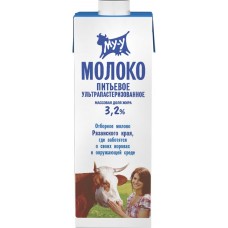 Молоко ультрапастеризованное МУ-У 3,2%, без змж, 925мл в магазинах Лента