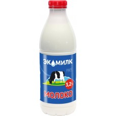 Молоко пастеризованное ЭКОМИЛК 3,2%, без змж, 955г в магазинах Лента