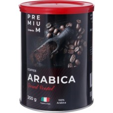 Кофе молотый ЛЕНТА PREMIUM Arabica жареный натуральный, ж/б, 250г в магазинах Лента