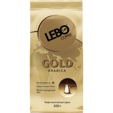 Кофе молотый для турки LEBO Gold Арабика средняя обжарка, 200г в магазинах Лента