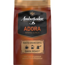 Кофе молотый AMBASSADOR Adora натуральный жареный, темная обжарка, 95г в магазинах Лента