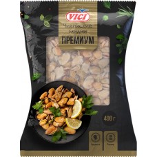 Мидии варено-мороженые VICI Премиум крупные, мясо, 400г в магазинах Лента