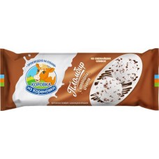 Мороженое КОРОВКА ИЗ КОРЕНОВКИ Пломбир с шоколадной стружкой, без змж, полено, 400г в магазинах Лента