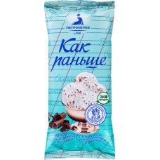 Мороженое ПЕТРОХОЛОД Как раньше Пломбир ванильный с шоколадной крошкой, без змж, брикет, 220г в магазинах Лента