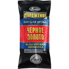 Мороженое ТАЛОСТО Черное золото Шоколадное с кусочками шоколада 8%, без змж, брикет, 200г в магазинах Лента