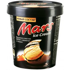 Мороженое MARS Ice Cream, сливочное с карамелью и глазурью 6,5%, без змж, ведро, 300г в магазинах Лента