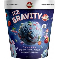 Мороженое ЧИСТАЯ ЛИНИЯ Ice Gravity Пиньята 10%, без змж, картонный стакан, 270г в магазинах Лента
