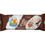 Мороженое КОРОВКА ИЗ КОРЕНОВКИ Пломбир двухслойный ванильный с шоколадной крошкой и шоколадный 15%, без змж, брикет, 400г