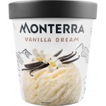 Мороженое MONTERRA Vanilla Dream, пломбир ванильный 14,4%, без змж, картонный стакан, 252г