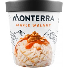 Мороженое MONTERRA Maple Walinut, пломбир с кленовым сиропом и кусочками грецких орехов в карамели 13,6%, без змж, картонный стакан, 298г в магазинах Лента Мороженое MONTERRA Maple Walinut, пломбир с кленовым сиропом и кусочками грецких орехов в карамели 13,6%, без змж, картонный стакан, 298г в магазинах Лента