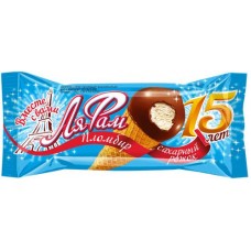 Мороженое ТАЛОСТО Ля Фам Пломбир ванильный 15%, без змж, вафельный рожок, 70г в магазинах Лента