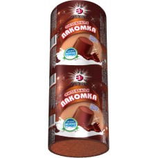 Мороженое ФИЛЕВСКОЕ Филевская лакомка сливочное шоколадное во взбитой шоколадной глазури 10%, беззмж, трубочка, 90г в магазинах Лента