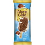 Мороженое ALPEN GOLD Двухслойное с молочным шоколадом и хрустящим рисом, без змж, эскимо, 90мл Мороженое ALPEN GOLD Двухслойное с молочным шоколадом и хрустящим рисом, без змж, эскимо, 90мл