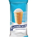 Мороженое БАЛТИЙСКОЕ Сливочное ванильное 8%, без змж, вафельный стаканчик, 70г