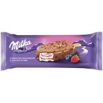 Мороженое MILKA Лесные ягоды, сливочное с наполнителем лесные ягоды, покрытое молочным шоколадом с ягодами черники, без змж, эскимо, 64г