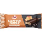 Мороженое MILK REPUBLIC Беларускi пламбiр, крем-брюле в сливочной какаосодержащей глазури 15%, без змж, эскимо, 80г