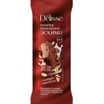 Мороженое DELISSE Пломбир шоколадный в глазури с арахисом 15%, без змж, эскимо, 80г