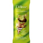 Мороженое DELISSE Пломбир фисташковый с фисташками и кешью 12%, без змж, вафельный рожок, 100г