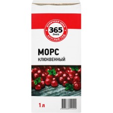 Морс 365 ДНЕЙ Клюква, 1л в магазинах Лента