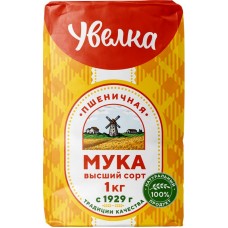 Мука пшеничная УВЕЛКА высший сорт, 1кг в магазинах Лента