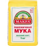 Мука пшеничная MAKFA хлебопекарная высший сорт, 1кг Мука пшеничная MAKFA хлебопекарная высший сорт, 1кг