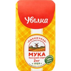 Мука пшеничная УВЕЛКА высший сорт, 2кг в магазинах Лента