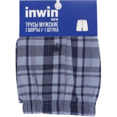 Трусы мужские INWIN шорты р.46, темно-синий, голубой, Арт. ATL- 24008/ATL-24008-U в магазинах Лента