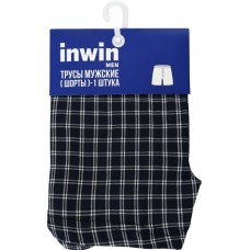 Трусы мужские INWIN шорты р.52, темно-синий, белый, Арт. ATL-24008-U в магазинах Лента